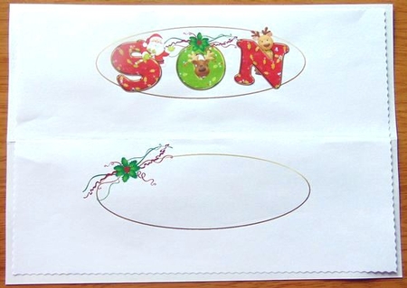 Christmas Son Large Dl Insert by Joyce Watson