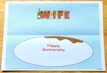 Bubbly, Strawberries & Chocolate Wife Large Dl Insert by Joyce Watson