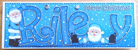 Xmas Riley Santa Large Dl & 3D Decoupage by Joyce Watson