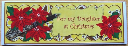 Red Lem Poinsettia My Daughter Xlarge Dl Decoupage Topper by Joyce Watson