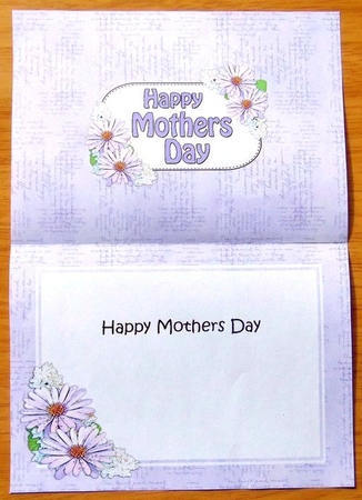 5x7 Mothers Day Daisies Matching Insert by Joyce Watson