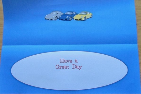 Fathers Day Porsches Large Dl Insert by Joyce Watson