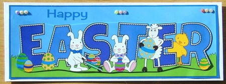 Cute Easter Animals Large Dl by Joyce Watson