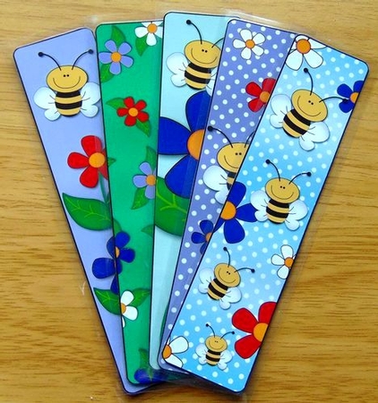 Flowers and Bees Bookmarks by Joyce Watson