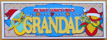 Owl Merry Christmas Grandad by Joyce Watson