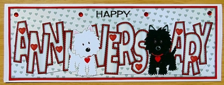 Jazz Dogs Anniversary Large Dl by Joyce Watson
