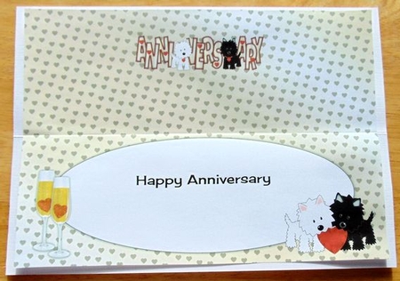 Jazz Dogs Anniversary Large Dl Insert by Joyce Watson