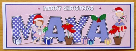 Christmas Fairies Maya Large Dl by Joyce Watson