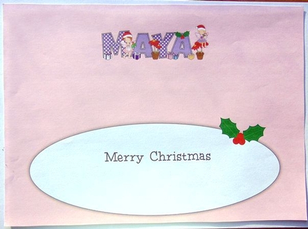 Christmas Fairies Maya Large Dl Insert by Joyce Watson