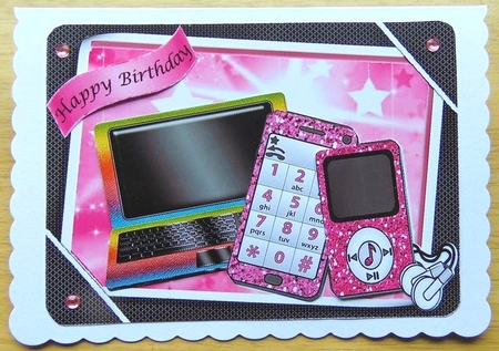 Girls Pink Gadgets & Things, Mobile, Laptop, Mp3 Player by Joyce Watson