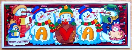 Snowmen Names Large Dl - Ava by Joyce Watson