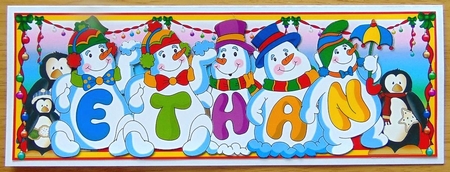 Snowmen Names Large Dl - Ethan by Joyce Watson