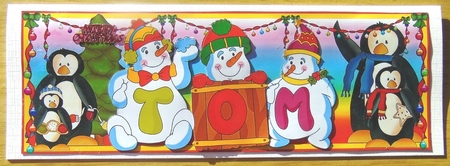 Snowmen Names Large Dl - Tom by Joyce Watson