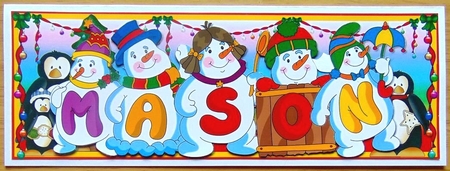 Snowmen Names Large Dl - Mason by Joyce Watson