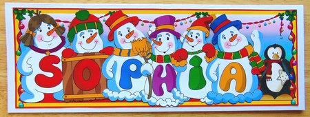 Snowmen Names Large DL - Sophia by Joyce Watson