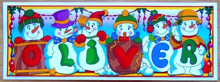 Snowmen Names Large Dl - Oliver by Joyce Watson