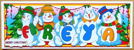Snowmen Names Large Dl - Freya by Joyce Watson