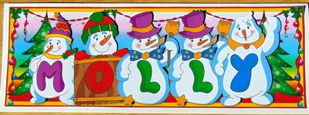 Snowmen Names Large Dl - Molly by Joyce Watson
