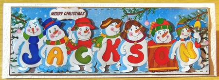 Snowmen Names Large Dl - Jackson by Joyce Watson