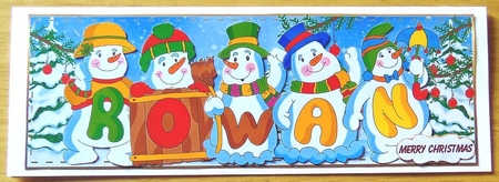 Snowmen Names Large Dl - Rowan by Joyce Watson