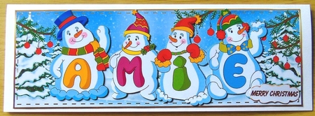 Snowmen Names Large Dl - Amie by Joyce Watson