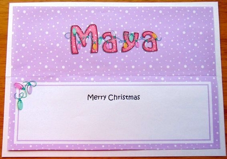 Large Dl Christmas Maya Lights Insert by Joyce Watson