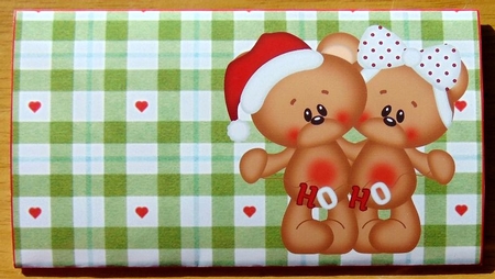 Cute Bears Christmas Money Wallet by Joyce Watson