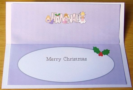Christmas Angels Hannah Large Dl Insert by Joyce Watson