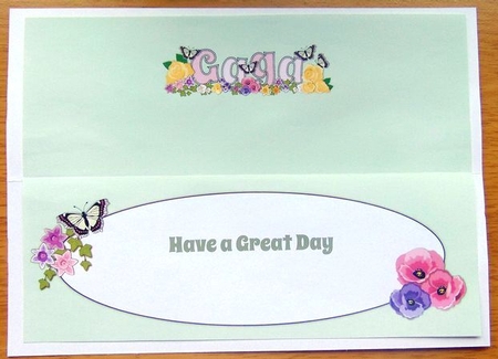 Flower Blossom GAGA large dl insert by Joyce Watson