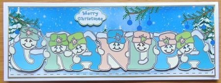 Pastel Snowmen - GRANDPA by Joyce Watson