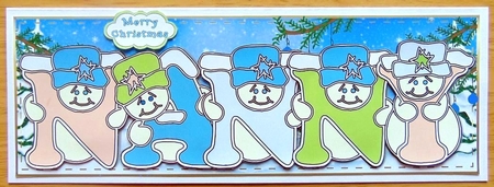 Pastel Snowmen - NANNY by Joyce Watson