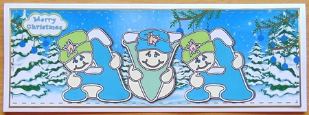 Pastel Snowmen - AVA by Joyce Watson