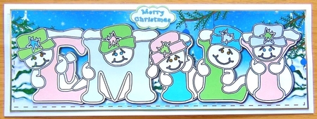 Pastel Snowmen - EMILY by Joyce Watson