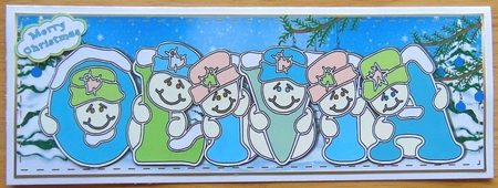 Pastel Snowmen - OLIVIA by Joyce Watson