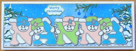 Pastel Snowmen - NANNA by Joyce Watson