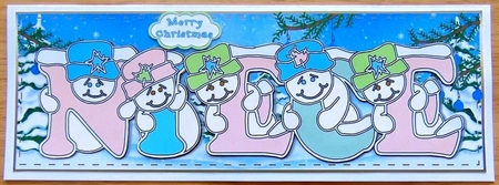 Pastel Snowmen - NIECE by Joyce Watson