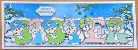 Pastel Snowmen - SISTER by Joyce Watson