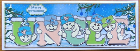 Pastel Snowmen - UNCLE by Joyce Watson