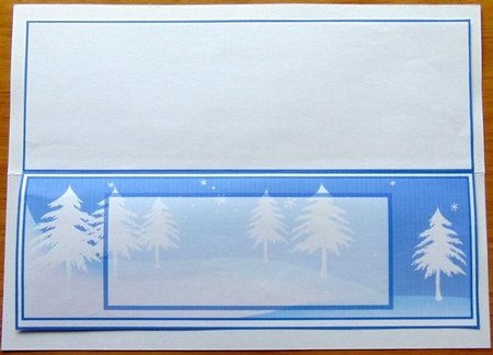 Pastel Snowmen - INSERT WITH WHITE TREES by Joyce Watson