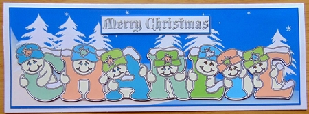 Pastel Snowmen - CHARLIE by Joyce Watson