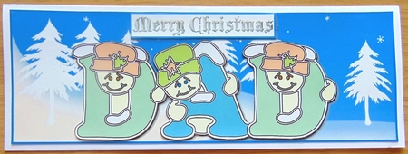 Pastel Snowmen - DAD by Joyce Watson