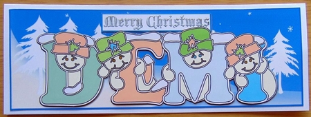 Pastel Snowmen - DEMI by Joyce Watson