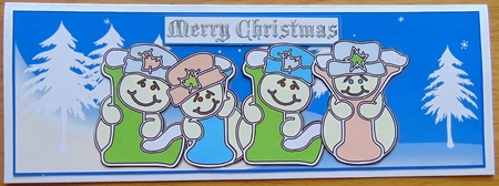 Pastel Snowmen - LILY by Joyce Watson