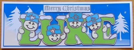 Pastel Snowmen - LUKE by Joyce Watson