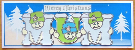 Pastel Snowmen - MUM by Joyce Watson