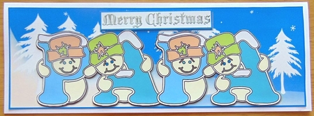 Pastel Snowmen - PAPA by Joyce Watson
