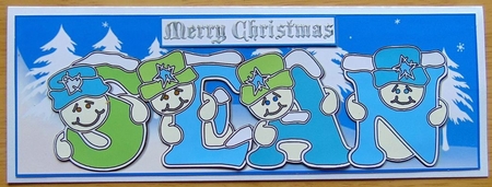 Pastel Snowmen - SEAN by Joyce Watson
