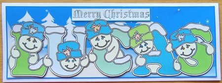 Pastel Snowmen - LUCAS by Joyce Watson