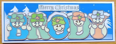 Pastel Snowmen - BRODY by Joyce Watson