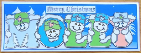 Pastel Snowmen - MOLLY by Joyce Watson